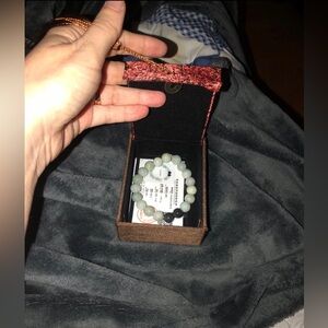 multi-hued natural jadeite beaded bracelet